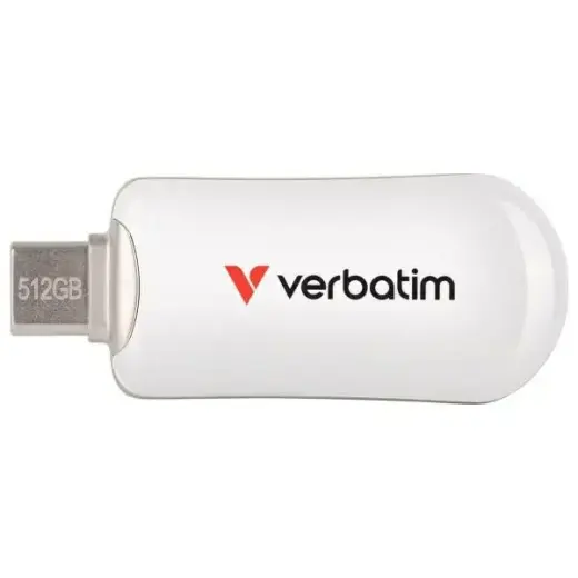 Pendrive Verbatim Plectra 512GB USB-C white 30231
