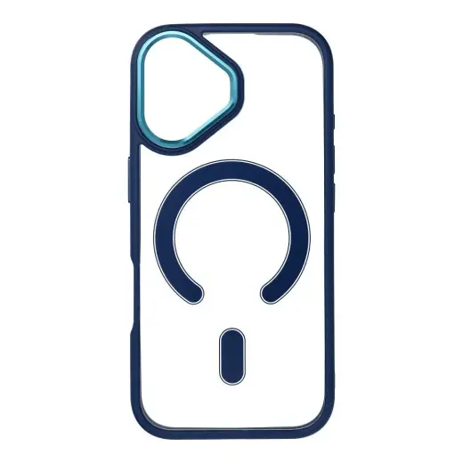 Color Edge Mag phone case with MagSafe support for iPhone 17 blue