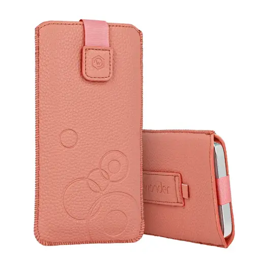 WONDER Deko Pouch Case (Size S) for Nokia 105 2019/150/216 peach