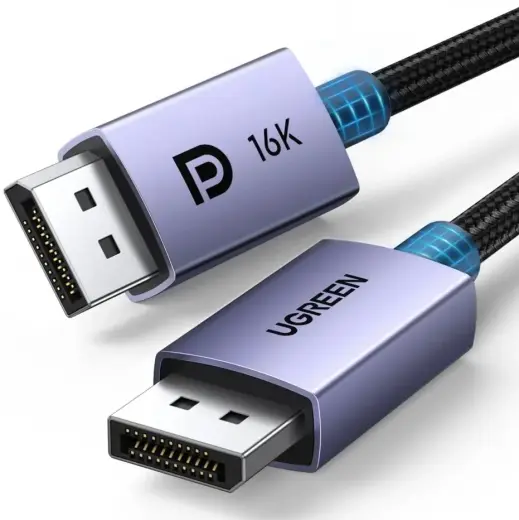 Kabeļi DisplayPort DP - DP 2.1 16K@60Hz 2m 80Gbps DP131 UGREEN