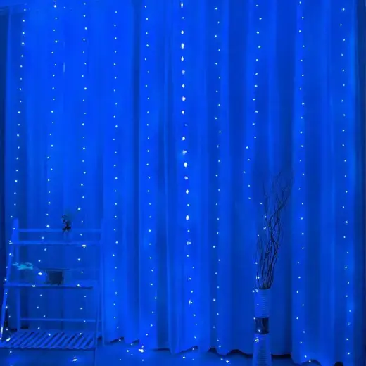 LED CURTAIN (200 LED LAMPS) 3Mx2M BLUE