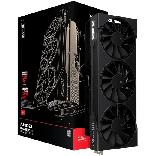 XFX Swift AMD Radeon RX 9070 OC Triple Fan Gaming Edition with 16GB GDDR6 HDMI 3xDP AMD RDNA 4