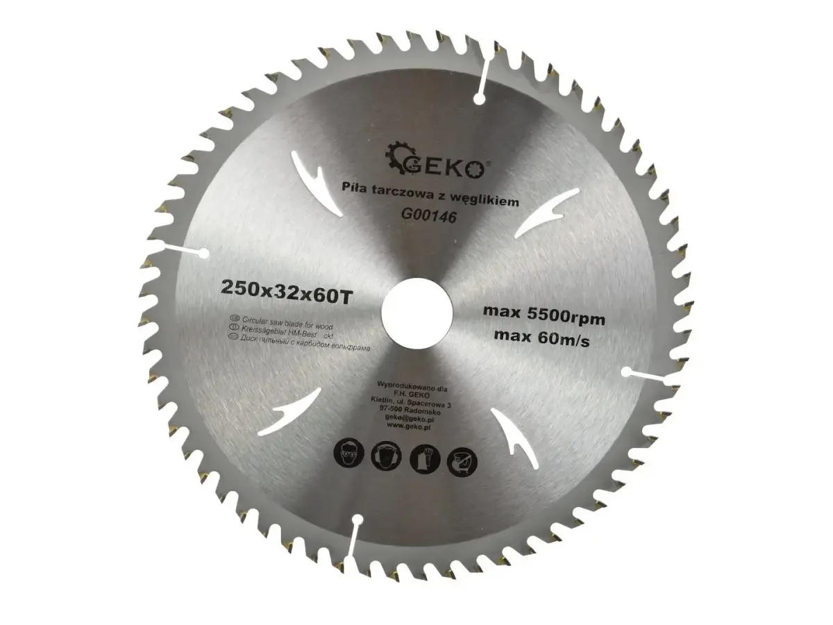 GEKO TCT ketassae tera puidule 250x32x60T