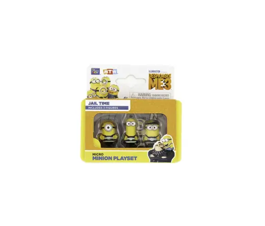 Despicable Me 3, Minions, Jail Time, Collectible Figures, For Boys, 4+ years, 3 pcs