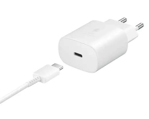 EP-TA800XWE Samsung 25W Travel Charger USB-C Data Cabel White (Damaged Package)