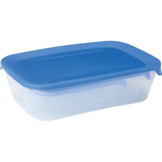 Food containers set of 3, rectangle 2+1+0,5L Fresh&Go blue