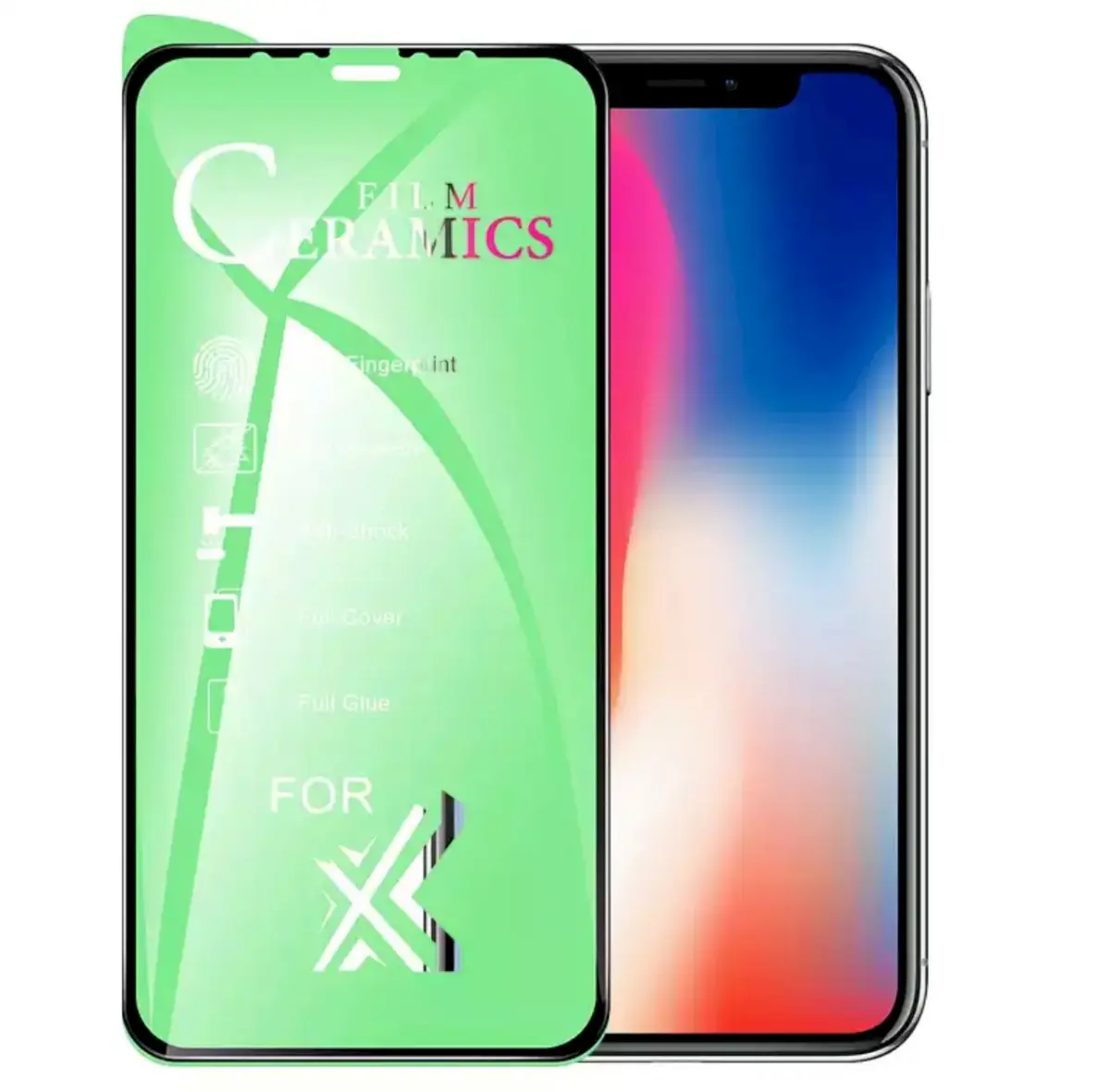 GoodBuy Clear Ceramic Glass pilnam ekrānam aizsargstikls telefonam Samsung Galaxy A02S | Samsung Galaxy A03S melns