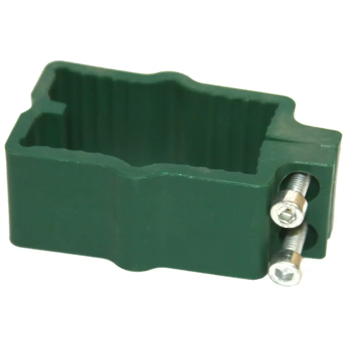 Plastic clip 40x60mm green color