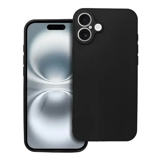 Soft maciņš telefonam iPhone 16 Plus melns