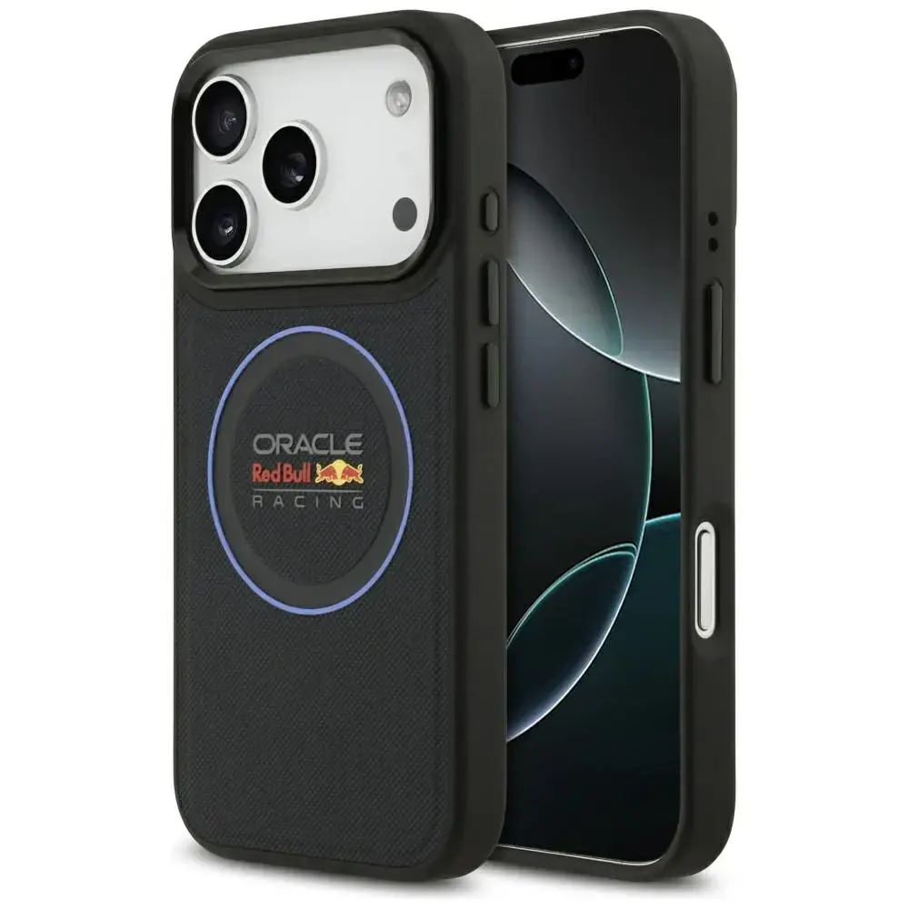 Red Bull Meshed Blue Ring & Metal Buttons maciņš ar MagSafe atbalstu telefonam iPhone 17 Pro tumši zils
