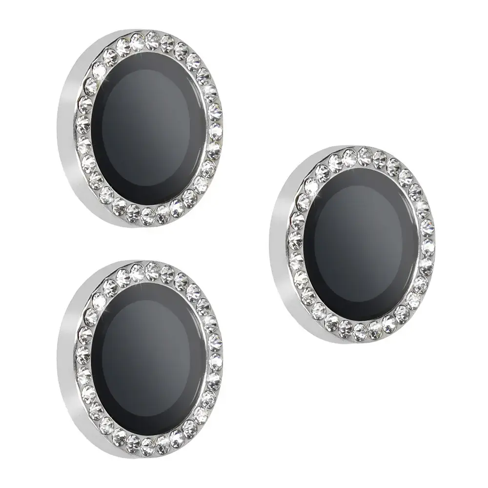 Toptel Fusion Accessories Hard Diamond camera lens protector for iPhone 18 Pro | iPhone 18 Pro Max silver (3 pcs.)