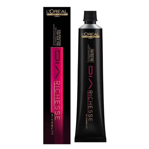 L'Oreal Professionnel, Dia Richesse, Ammonia-Free, Semi-Permanent Hair Dye, .64 Coppery Cardinal, 50 ml