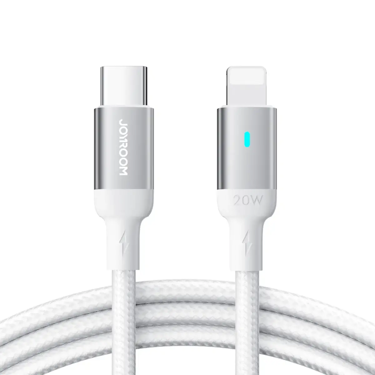 Joyroom A10 Series S-CL020A10 datu pārraides un uzlādes vads | USB-C uz Lightning | 20W | 2m | balts