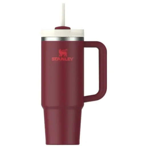 Termospuodelis su šiaudeliu The Quencher H2.O FlowState Tumbler 0.89L tamsiai raudonas