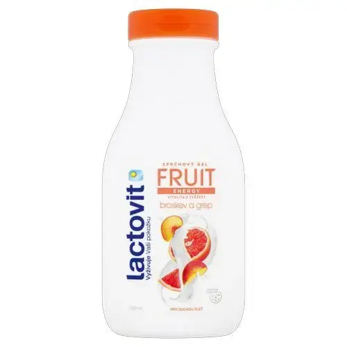 Lactovit Peach and Grapefruit Energy Shower Gel (Fruit Shower Gel) - 500 Ml