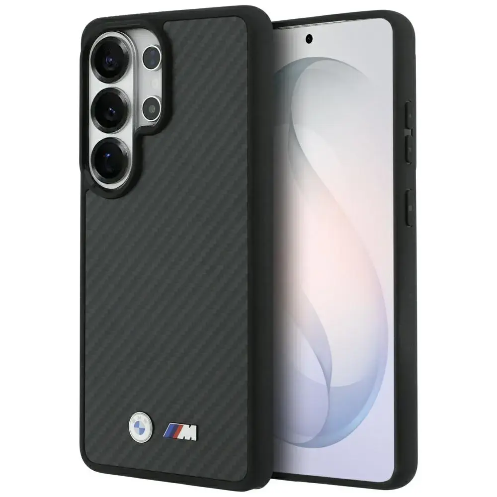BMW M Kevlar Logo maciņš ar MagSafe atbalstu telefonam Samsung Galaxy S26 Ultra (S948) melns