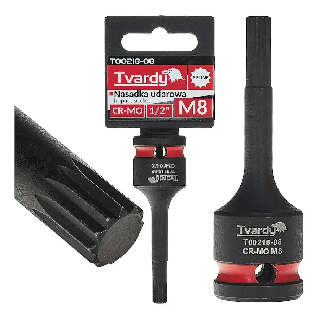 SPLINE triecienmuciņa 1/2" M8 CR-MO