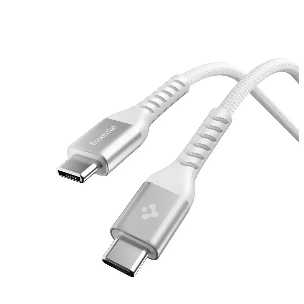 Spigen EB10010CCA datu pārraides un uzlādes vads | USB-C uz USB-C | 100W | 1m | balts