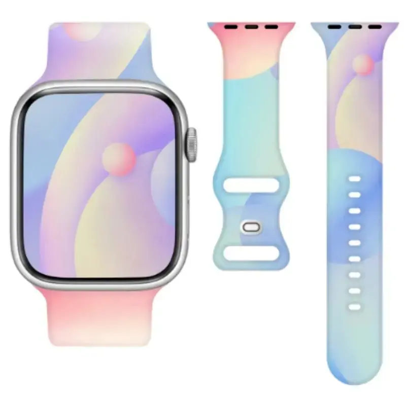 Telcon viedpulksteņa siksniņa priekš Apple Watch (38/40/41 mm) | silikons | daudzkrāsaina