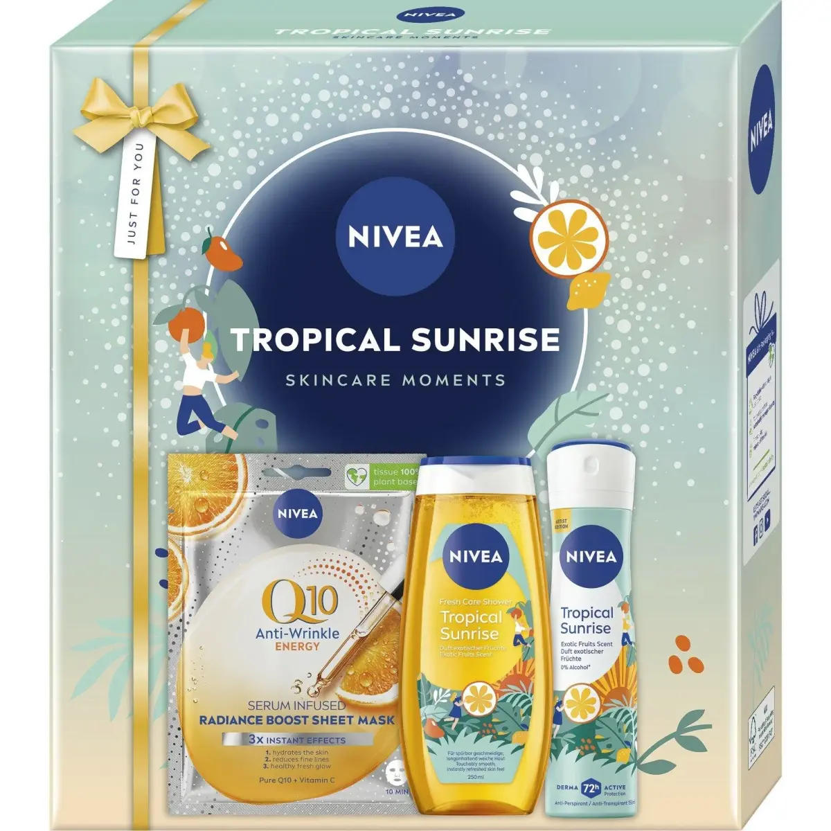 NIVEA, Set Regalo Bellezza, Tropischer Sonnenaufgang Geschenkset (Set Di Profumi)