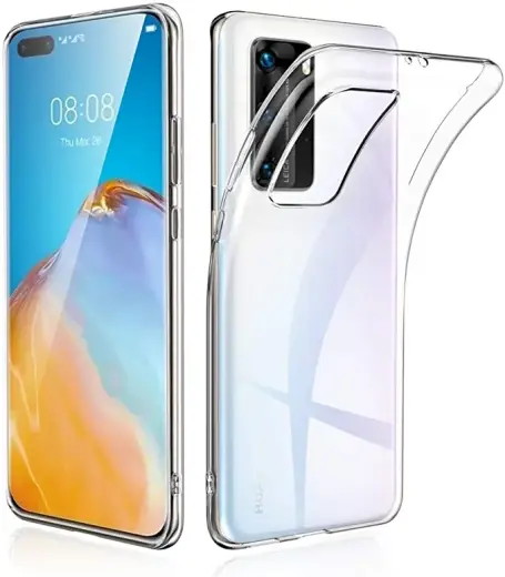 Fusion Ultra Back Case 2 mm Izturīgs Silikona Aizsargapvalks Priekš Huawei P40 Pro Caurspīdīgs