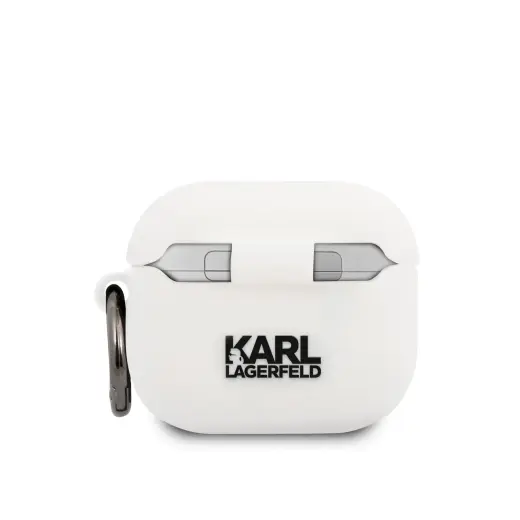 KLACA3SILKHWH Karl Lagerfeld Karl Head silicone case for Airpods 3 White