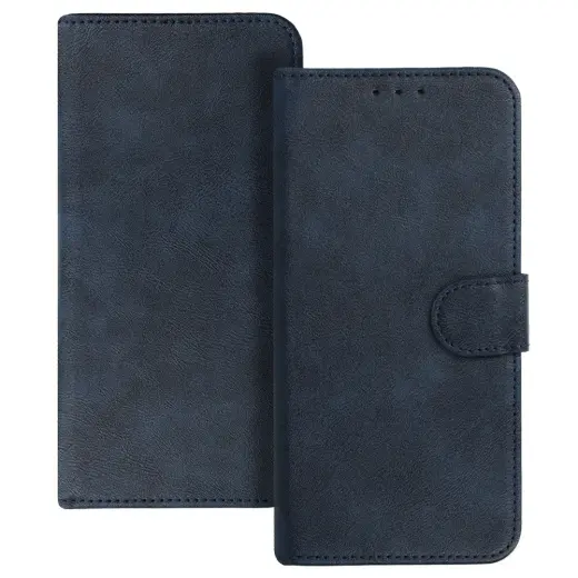 COMMON Universal Book Case (SIZE S) for Iphone 12/13/Samsung S6/A5 2016/Xcover 4/S22/Huawei P8 2017 navy