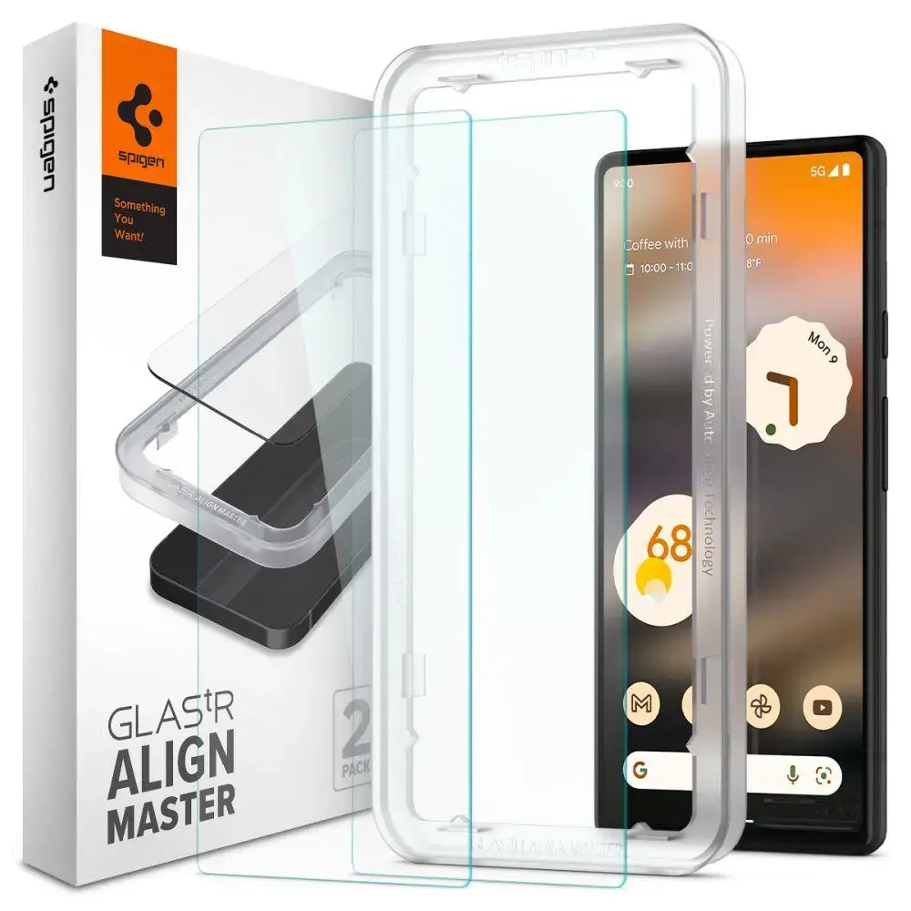 TEMPERED GLASS Spigen ALM GLAS.TR SLIM 2-PACK GOOGLE PIXEL 6A