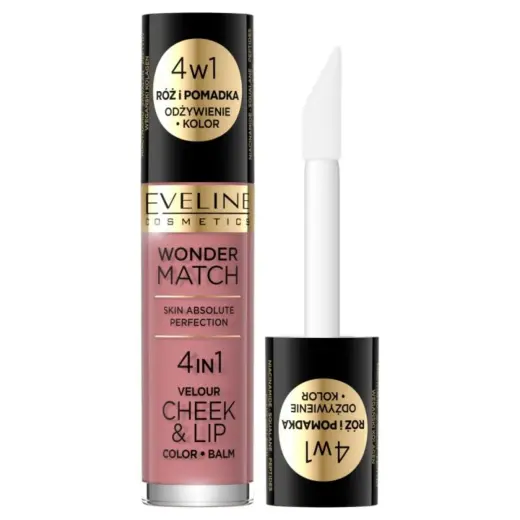 Eveline Cosmetics, Wonder Match 4in1, Lip & Cheek Balm 2-In-1, 02, 4.5 ml