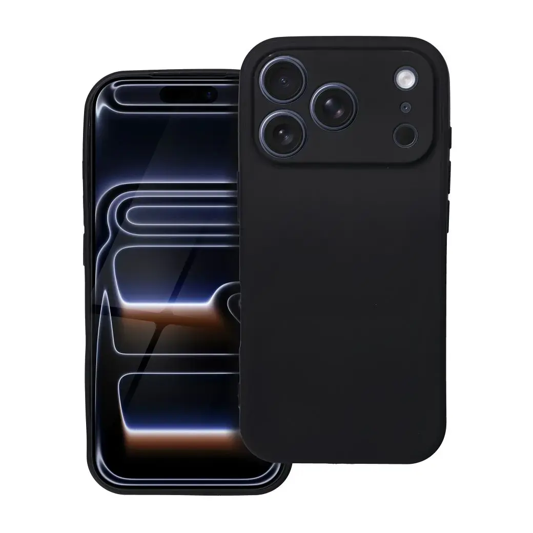 Soft maciņš telefonam iPhone 17 Pro melns