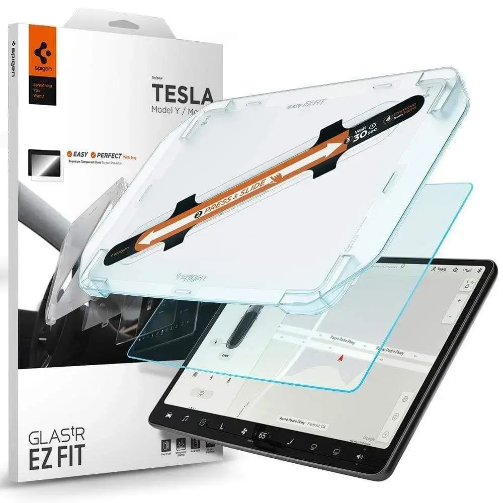 Aisargstikls Spigen GLAS.TR "EZ FIT" TESLA MODEL Y | 3