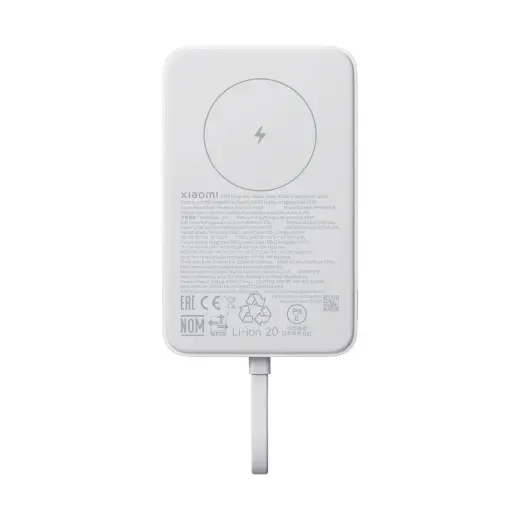 Xiaomi Magnetic Powerbank 33W 10000mAh with Integrated USB-C Cable White