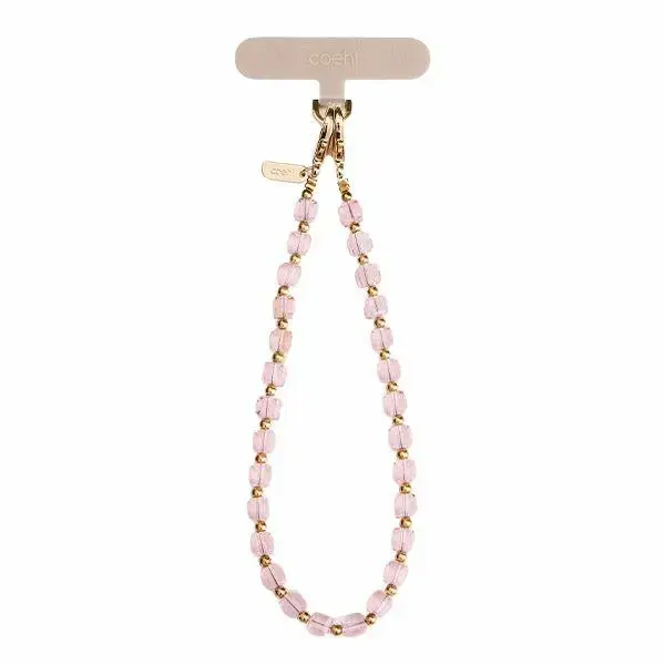 UNIQ Coehl Candy Gem Handstrap            uniwersalny sznurek do telefonu na rękę różowy|pink candy