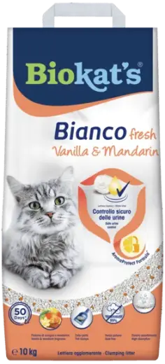 Smiltis kaķu tualetei : Gimborn Biokats Fresh Vanilla|Mandarin10kg