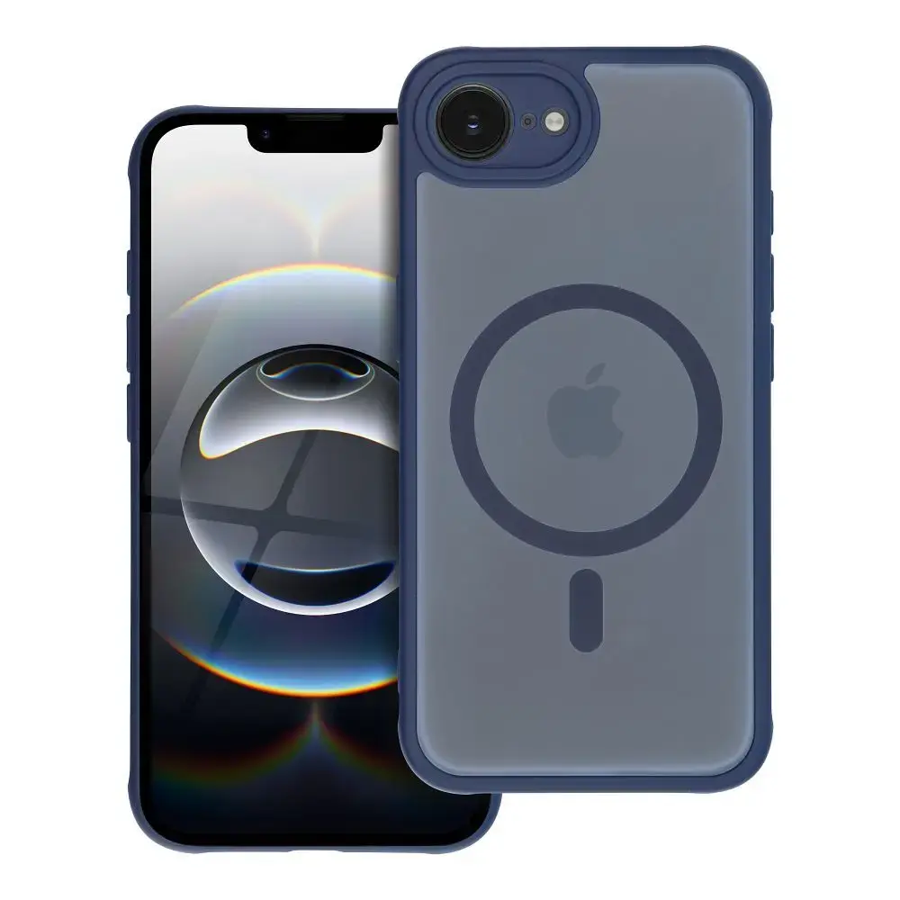 FULL MATTE MAG COVER case compatible with MagSafe for IPHONE 16E (SE 4 2025) blue