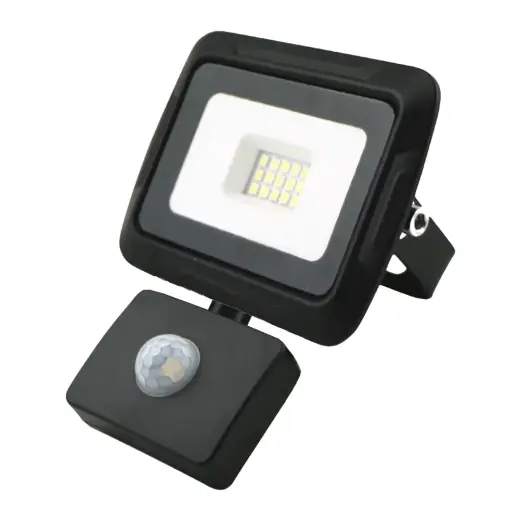 BREMEN LED prožektorius su judesio davikliu 10W, 4000K, IP65, 80lm/W Eurolight