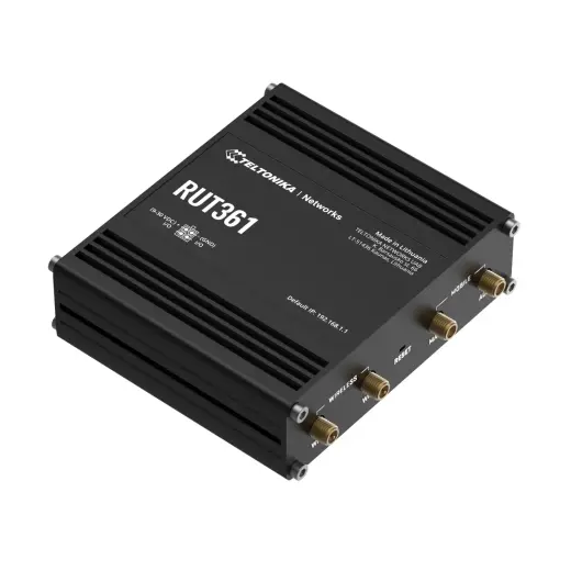 Teltonika RUT361 | Industrial 4G LTE router | Cat 6 LTE, WiFi 4, 2x RJ45 100Mb|s, IP30