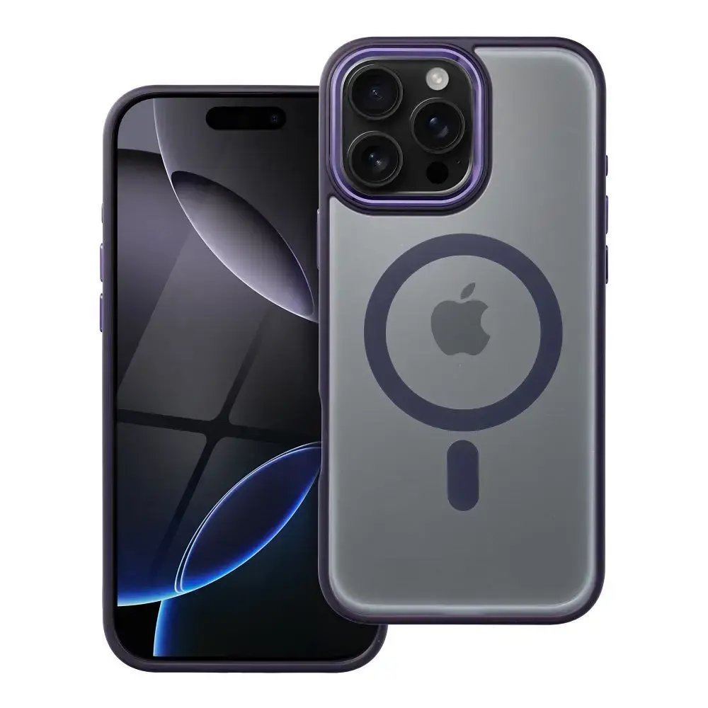 MATTE MAG COVER case compatible with MagSafe for IPHONE 16 Pro Max purple