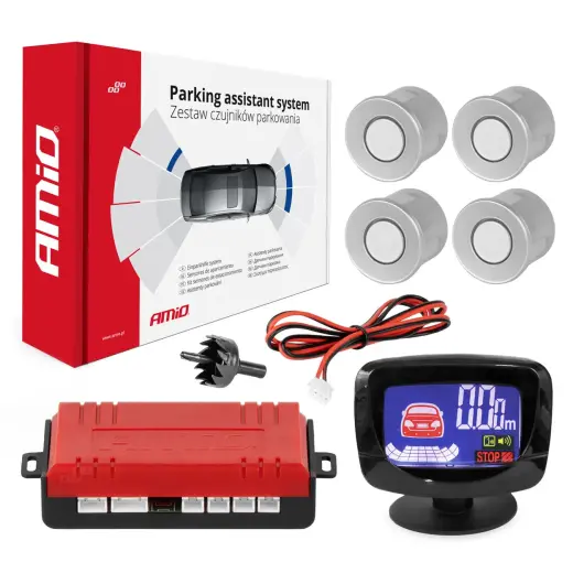 Parking assistant system LED-GRAF 4 sensor silver