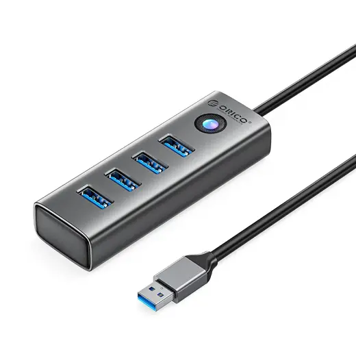 Hub Orico PDD4U-U3 4x USB-A 3.0 - gray