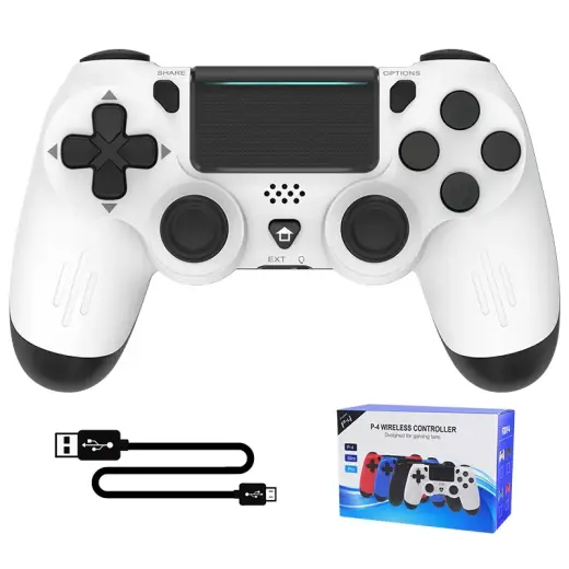 Goodbuy bluetooth gamepad for PS4 (PRO | SLIM) | iOS | Android | PC | Smart TV white