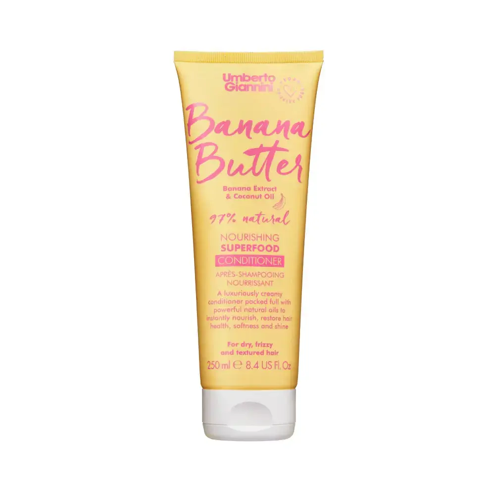 Umberto Giannini , Banana Butter, Vegan AND Cruelty-Free AND Natural Ingredients, Hair Conditioner, Nourishing AND Moisturising, 250 ml
