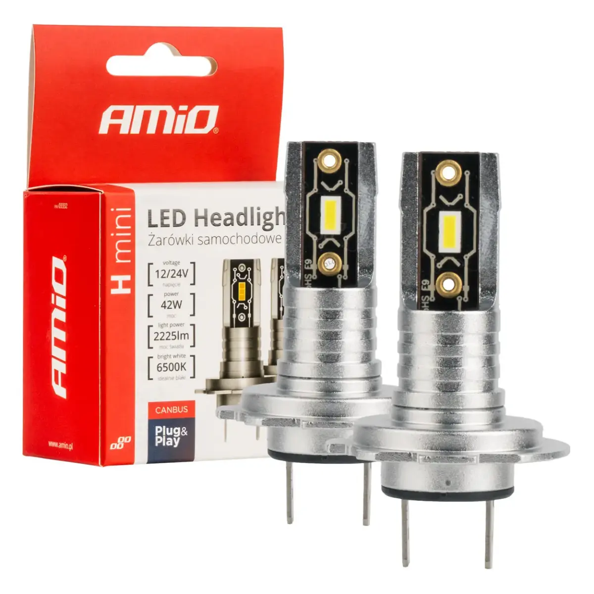 LED Headlights H-mini Series H7/H18 AMiO-03332