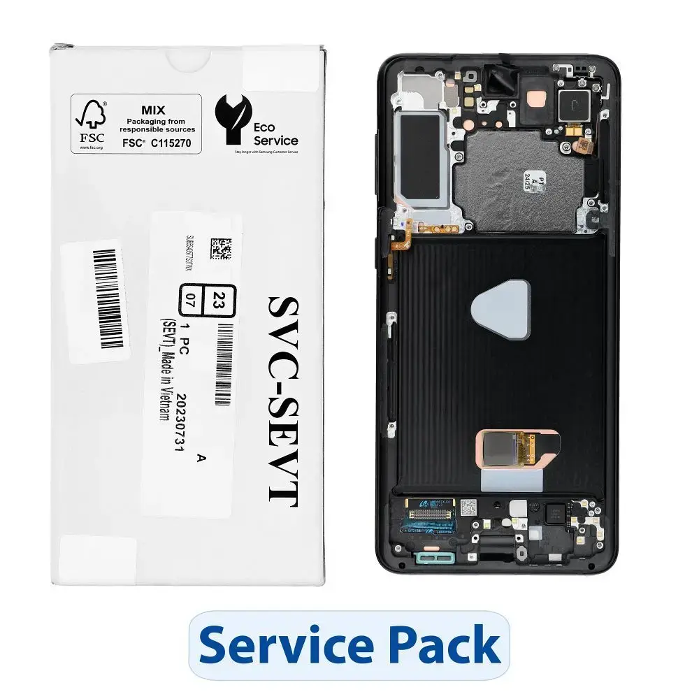 ServicePack LCD Display SAMSUNG S21 Plus G996B GH82-27268A Black