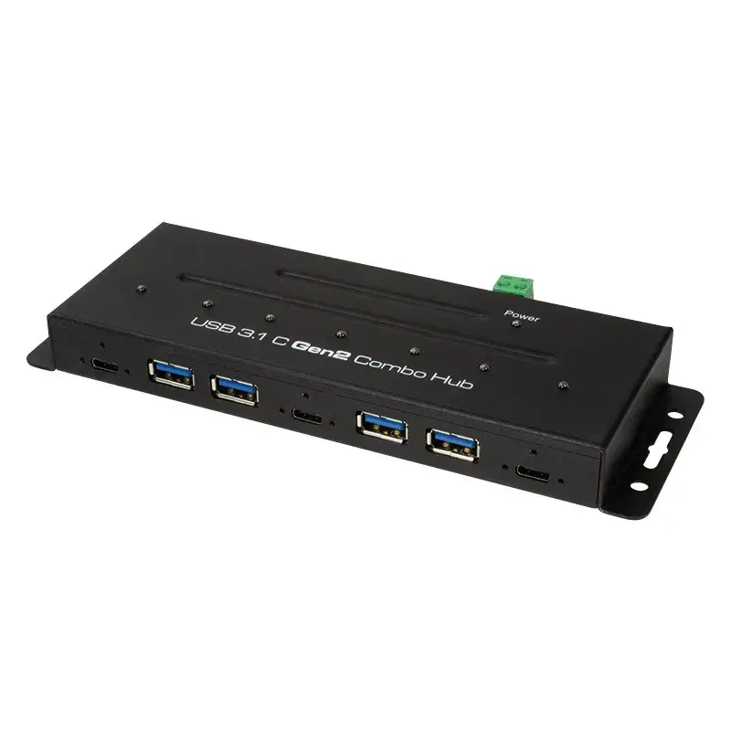USB-C 3.1 Gen2, 7-port combo hub, industrial