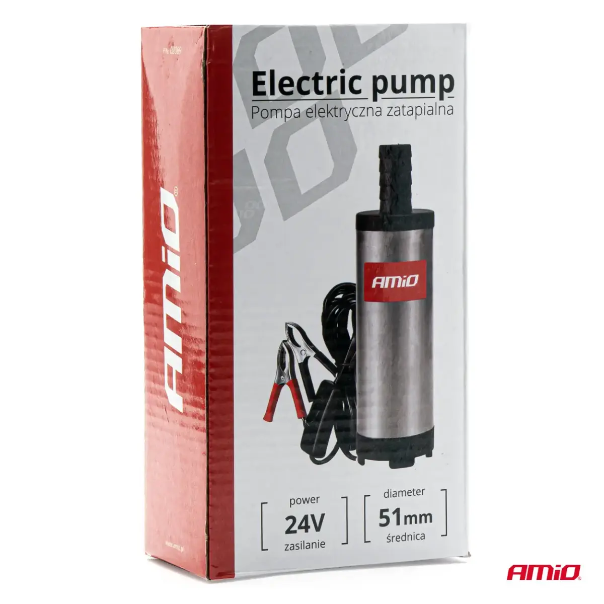 Electric diesel pump 24V submersible diameter 51 mm