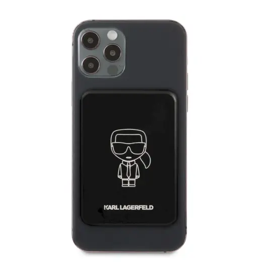 KLPBMSOIBK Karl Lagerfeld Outline Magnetic Powerbank 3000mAh Black
