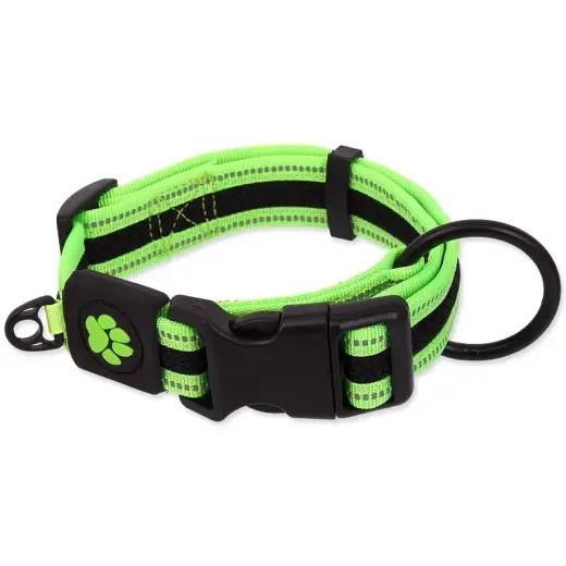 Kakla siksna - Placek Active Dog Collar Fluffy M lime 2,5x33-48cm