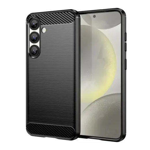 Carbon phone case for iPhone 16e black