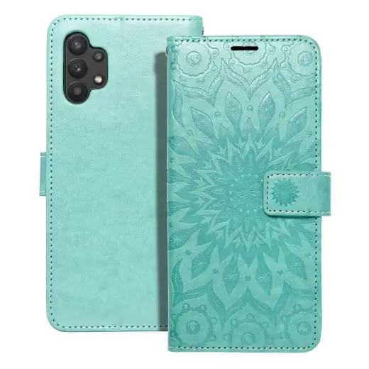 MEZZO mandala grāmatveida maciņš telefonam Samsung Galaxy A32 4G (A325) zaļš